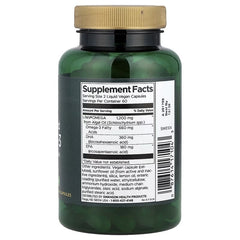 Swanson Vitamins, Plant-Based Omega-3, 120 Liquid Vegan Capsules