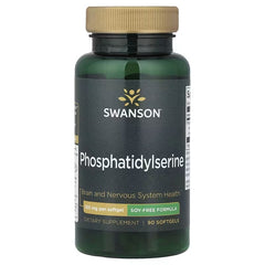 Swanson Vitamins, Phosphatidylserine, Soy-Free Formula, 100 mg, 90 Softgels