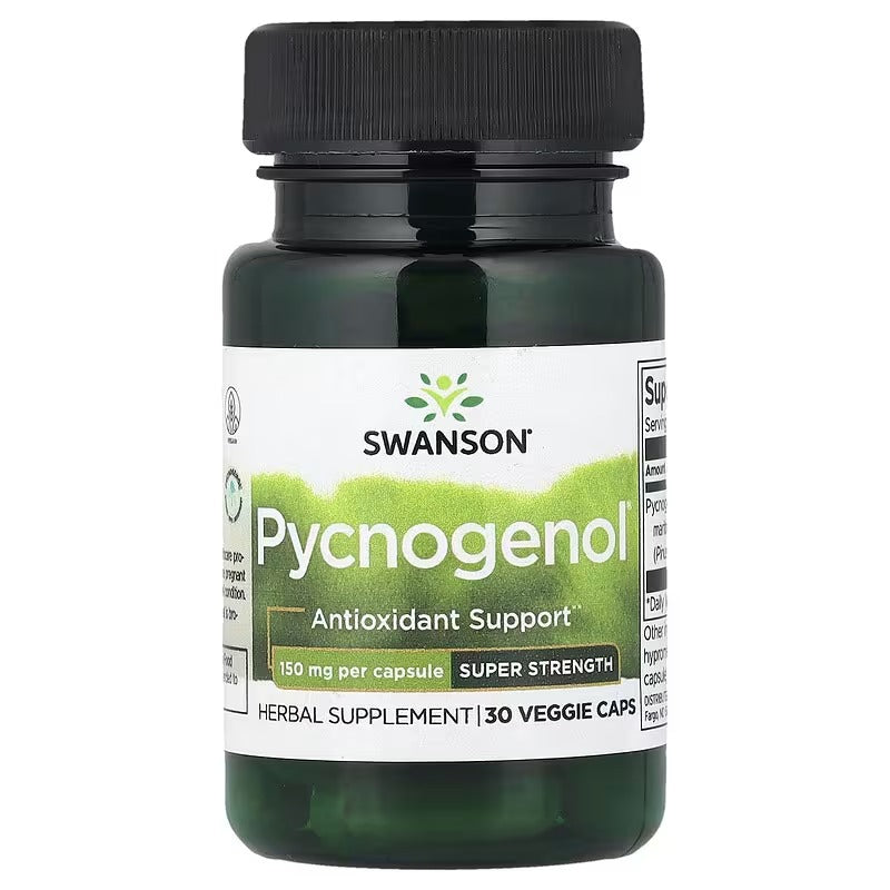 Swanson Vitamins, Pycnogenol, Super Strength, 150 mg, 30 Veggie Caps