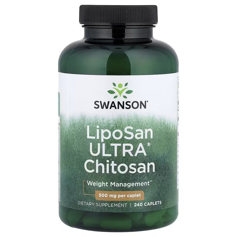 Swanson Vitamins, LipoSan Ultra® Chitosan, 240 Caplets (500 mg Per caplet)