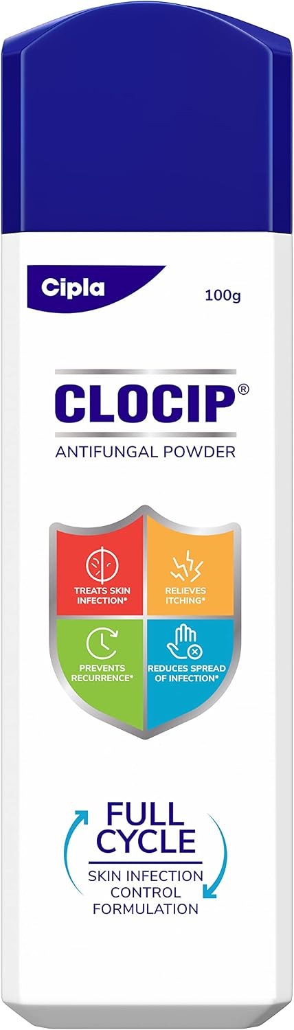 Cipla Clocip Antifungal Powder 100g – Pack of 2
