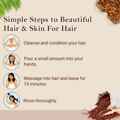Organic Netra Pure Flaxseed Gel with Vitamin E for Hair & Skin, 200g