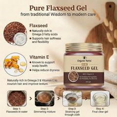Organic Netra Pure Flaxseed Gel with Vitamin E for Hair & Skin, 200g