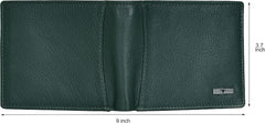 URBAN FOREST Oliver Green Leather Wallet for Men, 6 Card Slots