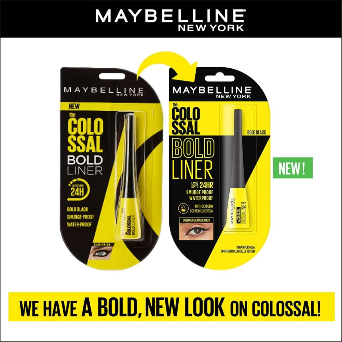 Maybelline New York Colossal Bold Eyeliner – Black, 3g