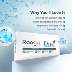 Raaga Professional De-Tan Tan removal Cream 72g (12g*6)
