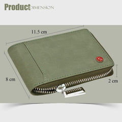 HORNBULL Steve Green RFID Blocking Leather Wallet for Men