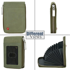 HORNBULL Steve Green RFID Blocking Leather Wallet for Men