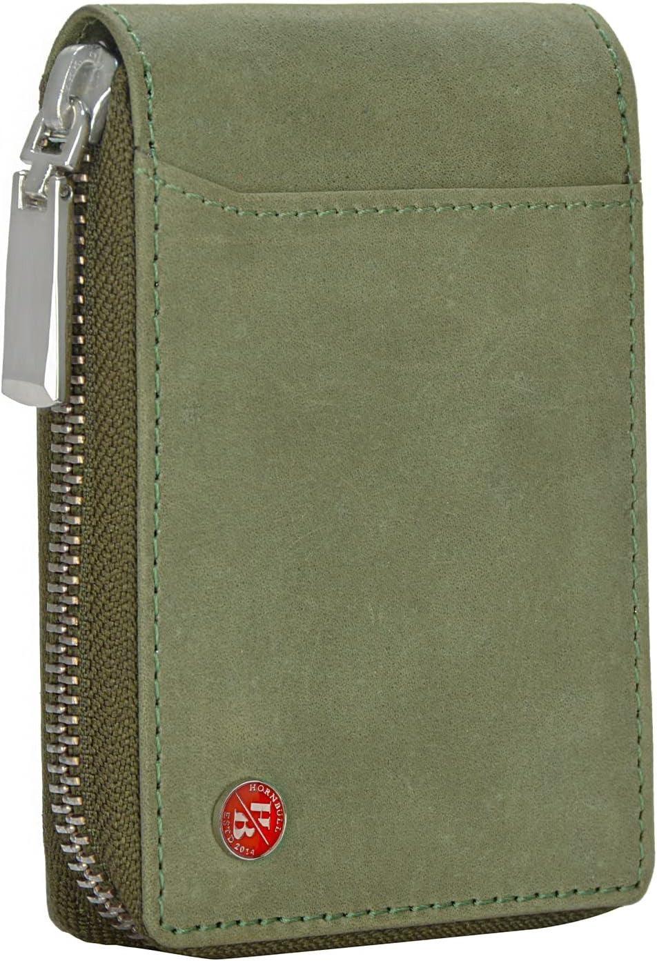 HORNBULL Steve Green RFID Blocking Leather Wallet for Men