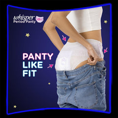 Super Absorbent Period Panty, 6 Pants, M-L, 360° Leakage Protection