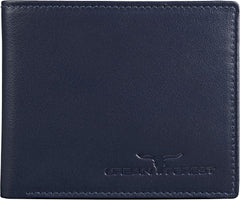 URBAN FOREST Leather Wallet Combo for Men – Wallet, Keyring & Pen Gift Set | Dark Blue
