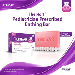 Tedibar Moisturising Baby Bathing Bar 75g – Soap-Free, Pack of 1