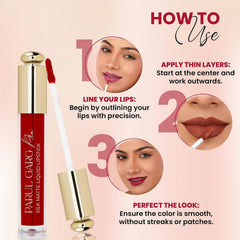 Parul Garg Beauty Silk Matte Liquid Lipstick – Rosella 07 Rosy Fuchsia, Long-Lasting & Smudge-Proof, Soft Matte Finish, Vegan, with Shea Butter & Vitamin E, 3 ml