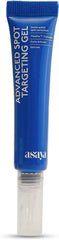 Blue squeeze tube for dark spot targeting gel with clear bottom dispenser