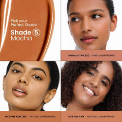 Foxtale SPF 50 PA++++ Tinted Sunscreen – 05 Mocha, In-Vivo Tested UVA/UVB Protection, Niacinamide & Vitamin E, Matte Finish, Non-Greasy, Pore-Blurring, For All Skin Types, 50 ml