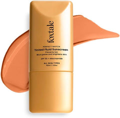 Foxtale SPF 50 PA++++ Tinted Sunscreen – 05 Mocha, In-Vivo Tested UVA/UVB Protection, Niacinamide & Vitamin E, Matte Finish, Non-Greasy, Pore-Blurring, For All Skin Types, 50 ml