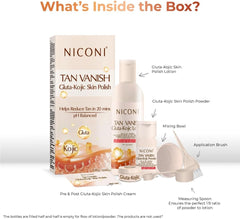 NICONI Tan Vanish Gluta-Kojic Skin Polish with Kojic Acid & Glutathione, 180g