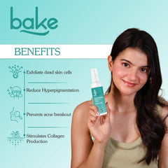 BAKE 10% Glycolic Acid Toner with Hyaluronic Acid, 100ml