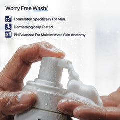 Mannlich Intimate Wash for Men – pH Balanced & Dermatologically Tested – With Tea Tree Oil, Neem & Eucalyptus Oil, 1% Salicylic Acid – Helps Control Odour & Itchiness – 150 ml (Pack of 2)