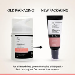 Deconstruct Invisible Water Sunscreen SPF 50 PA+++ – Broad Spectrum UVA & UVB Protection – Instant Cooling & Freshness – 8-Hour Long-Lasting Protection – No White Cast – For All Skin Types – 40 g
