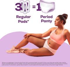 EverEve Ultra Absorbent Disposable Period Panties XL-XXL, 10 Pack