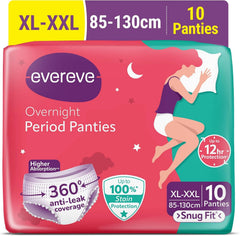 EverEve Ultra Absorbent Disposable Period Panties XL-XXL, 10 Pack