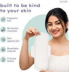AZAH Sanitary Pads for Women 240mm Regular, Heavy Flow, Pack of 40