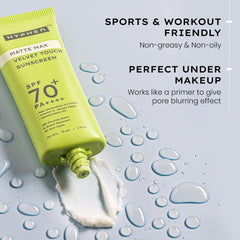 Hyphen Matte Max Velvet Touch Sunscreen SPF 70+ PA++++, 30g