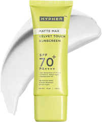 Hyphen Matte Max Velvet Touch Sunscreen SPF 70+ PA++++, 30g