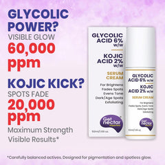 TGet Nectar Happiness 6% Glycolic & 2% Kojic Acid Serum Cream, 50ml