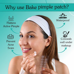 BAKE Salicylic Acid Pimple Patches – 72 Dots – Hydrocolloid Waterproof Acne Patches – Helps Protect & Care for Pimples – For All Skin Types