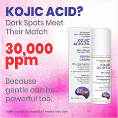 Nectar Happiness Glow Serum Cream – 3% Kojic Acid, 5% Niacinamide & 1% Alpha Arbutin, 50ml