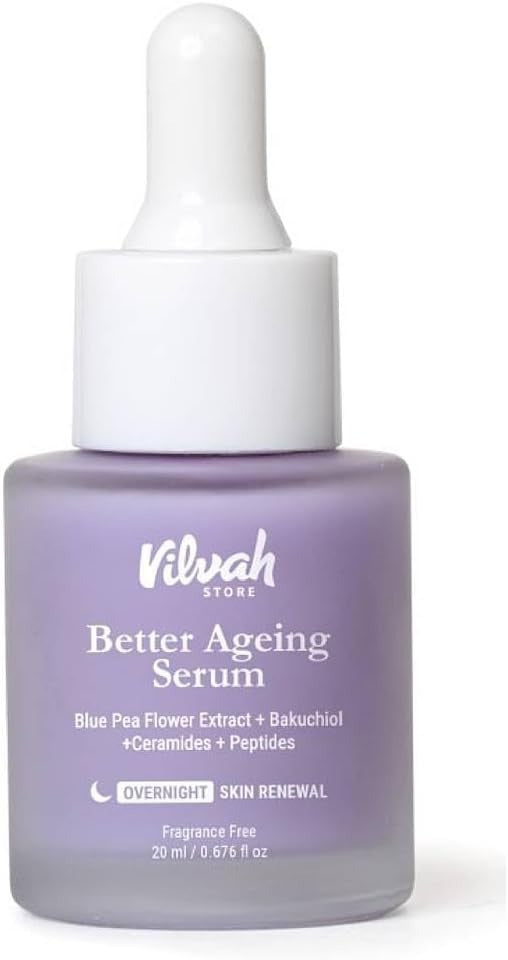 Vilvah Store Better Aging Serum for Face with Bakuchiol & Blue Pea Flower