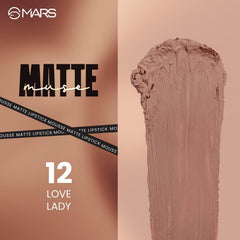 MARS Matte Muse Mousse Lipstick 3ml – 12 Love Lady