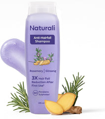 Naturali Anti Hairfall Shampoo with Rosemary, Biotin & Ginseng, 370ml