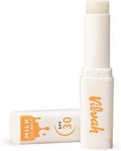 Vilvah milk lip balm SPF 30 non-tinted soy milk and vitamin E balm tube