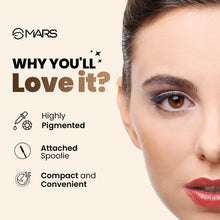 Dark eyebrow pencil application on skin around eye