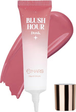 Liquid blush tube with cap and Dusk shade swatch