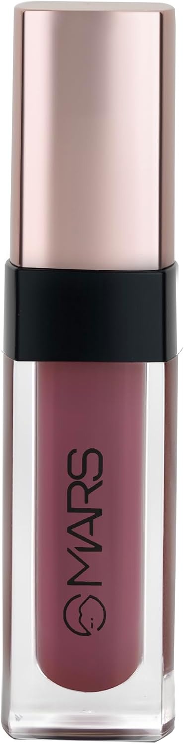 MARS Popstar Non-Drying Liquid Mousse Lipstick | Matte Finish | Lightweight & Non-Sticky Formula | Up to 12 Hours Long-Lasting | Transferproof & Waterproof | Shade 12-Fame | 6ml