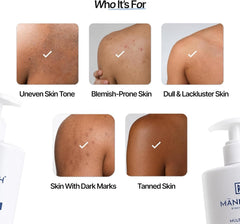 Mannlich De-Tan & Detox Body Wash | 2% Kojic Acid Body Wash for Tan & Pigmentation Care | Deep Cleansing & Skin Brightening | Multivitamin Enriched | Hydrating & Nourishing | 300ml