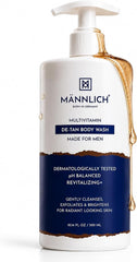 Mannlich De-Tan & Detox Body Wash | 2% Kojic Acid Body Wash for Tan & Pigmentation Care | Deep Cleansing & Skin Brightening | Multivitamin Enriched | Hydrating & Nourishing | 300ml