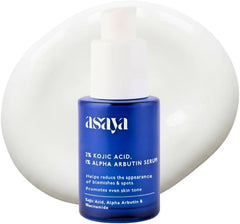 Asaya 2% Kojic Acid + 1% Alpha Arbutin Face Serum | Advanced Brightening & Pigmentation Care | Dark Spot & Uneven Skin Tone Correcting Serum | Lightweight Formula | Radiant Skin | 30ml