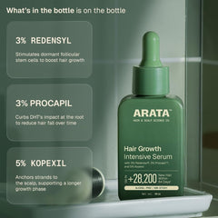 ARATA Intensive Hair Growth Serum – 3% Redensyl & 3% Procapil, 30 ml