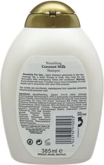OGX Nourishing + Coconut Milk Shampoo – Nourishing Hair Care Shampoo, 385 ml