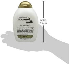 OGX Nourishing + Coconut Milk Shampoo – Nourishing Hair Care Shampoo, 385 ml