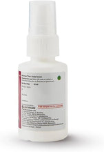 30 ml scalp serum bottle back label with white spray pump