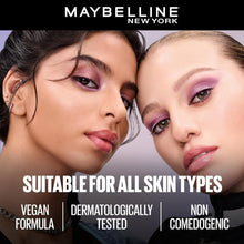 Light beige liquid foundation on two models’ faces for luminous matte coverage.