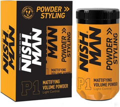 Nishman Mattifying Hair Volumizing Powder Wax for Men – Matte Finish, 24-Hour Strong Hold, Hair Styling Powder Wax, 10 g