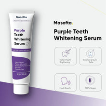 Purple teeth whitening serum tube with purple label, 50 ml size