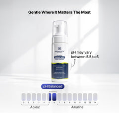 Mannlich Intimate Wash for Men – pH Balanced Intimate Hygiene Wash with Tea Tree Oil, Neem, Eucalyptus Oil & 1% Salicylic Acid, 150 ml